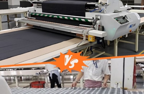 Máy trải vải tự động hay thủ công máy nào phù hợp hơn