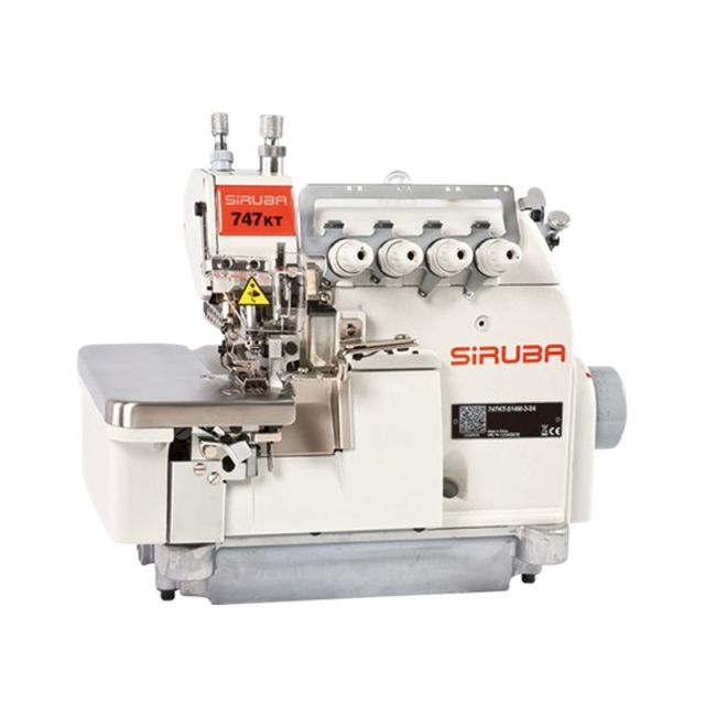 Máy vắt sổ 4 chỉ  cào bơi liền trục Siruba 747KT 