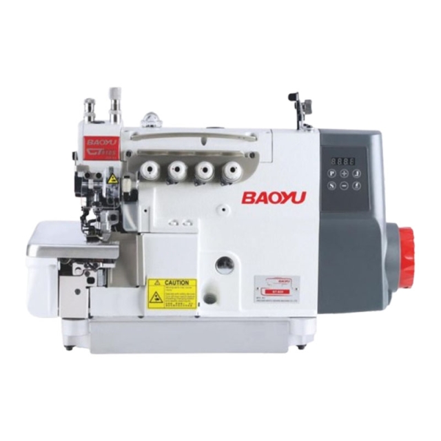 Máy vắt sổ điện tử 4 chỉ chân vịt cào cắt chỉ nâng chân vịt tự động  BAOYU GT-910-514M24-UTD/S