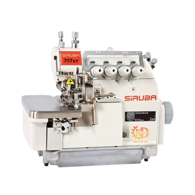 Máy vắt sổ 4 chỉ  cào bơi liền trục Siruba 757KT - 516M