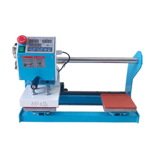 Máy Ép Nhiệt Logo 2 Mâm Ép Bán Tự Động 15x20 cm